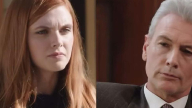 In foto Odile e Umberto de Il Paradiso delle signore &copy; Rai.