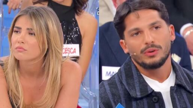 In foto Martina e Gianmarco (screenshoot &copy; Canale 5)