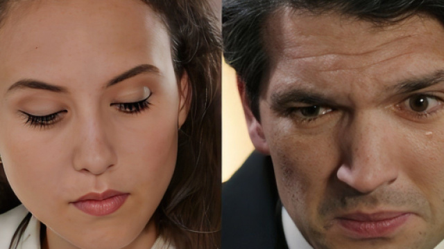 Agata Puglisi e Roberto Landi - screenshot &copy; Rai 1.