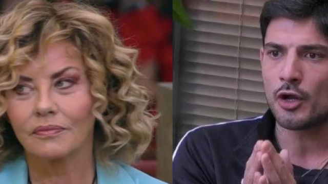 Eva Grimaldi e Lorenzo Spolverato - screenshot &copy; Mediaset.