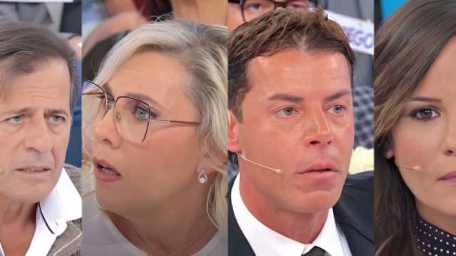 Fabio, Elena, Diego e Claudia - screenshot &copy; Canale 5.