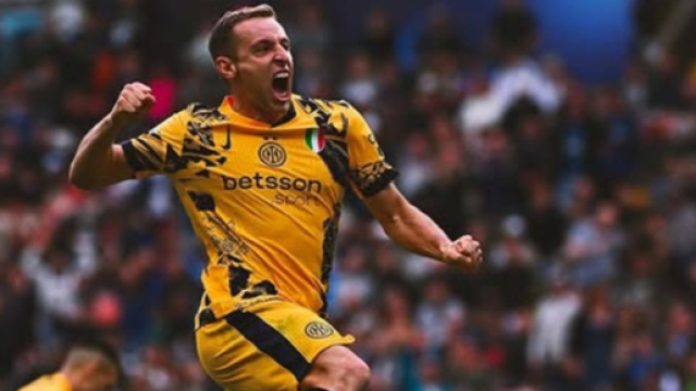 Frattesi esulta con l'Inter - Profilo Instagram &copy; Frattesi.