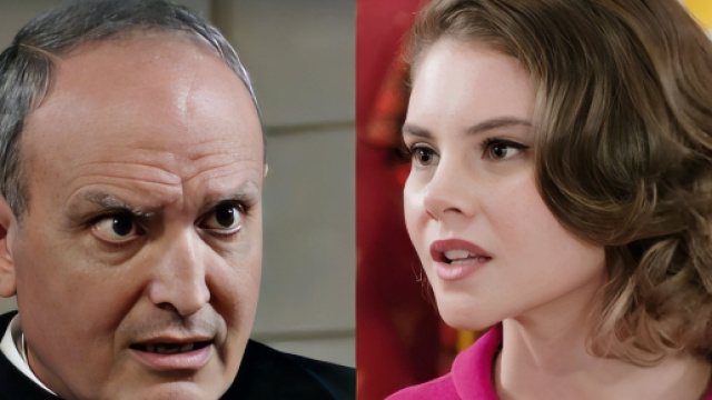 Don Saverio e Clara Boscolo - screenshot &copy; Rai 1.