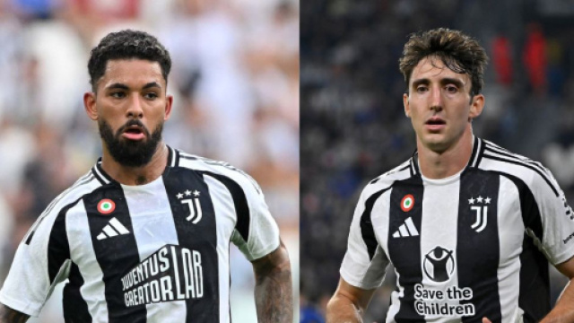 Douglas Luiz, centrocampista della Juventus. Foto &copy; Juventus FC. Andrea Cambiaso, esterno della Juventus - Foto da &copy; Juventus FC.