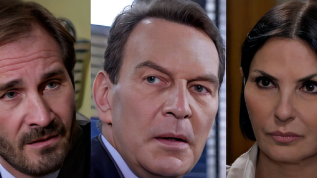 Alberto, Roberto e Marina - screenshot &copy; Un posto al sole.