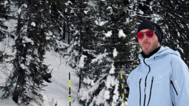 Gimenez in vacanza sulla neve &copy; Facebook