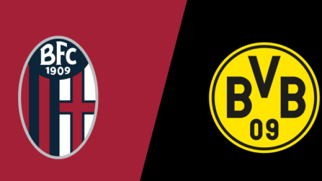 I loghi di Bologna e Borussia Dortmund &copy; UEFA Champions League