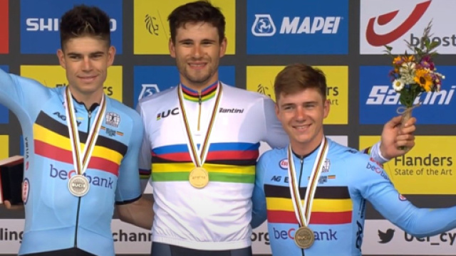 Filippo Ganna iridato ai Mondiali 2021 - &copy; Youtube UCI