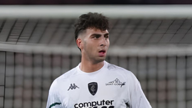 Saba Goglichidze con la maglia dell'Empoli &copy; profilo Instagram gogli2