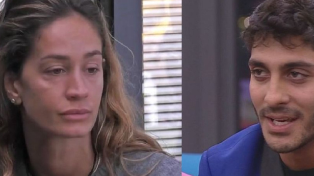 Helena Prestes e Javier Martinez - screenshot &copy; Mediaset.