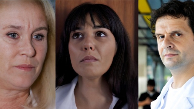 Ornella Bruni, Rossella Graziani e Daniele Fusco - screenshot &copy; Un posto al sole