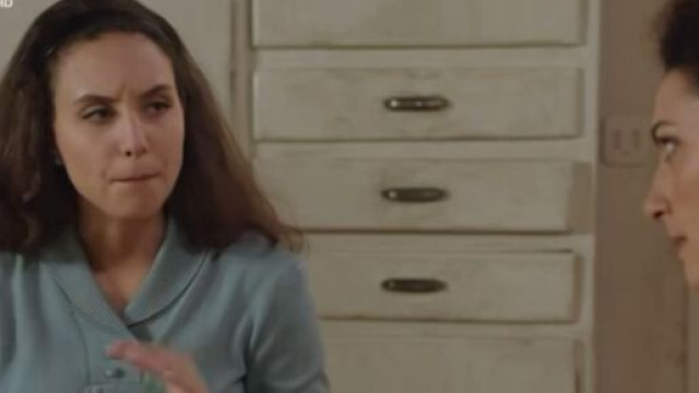 In foto Agata e Concetta de Il Paradiso delle signore &copy; Rai