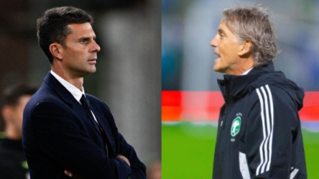 Thiago Motta, allenatore della Juventus. Foto &copy; Juventus. Roberto Mancini. Foto &copy; Instagram/Mancini