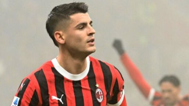 Alvaro Morata con la maglia del Milan - Foto Profilo &copy; Instagram Morata