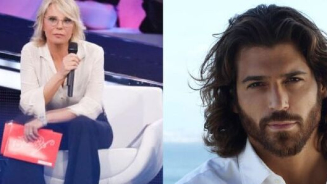 In foto Can Yaman e Maria De Filippi &copy; screenshot Mediaset