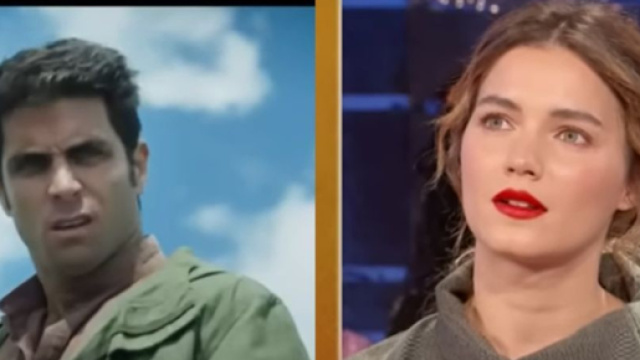 Giusy Buscemi commenta una scena della serie in un'intervista a A Ruota Libera &copy; Rai 1