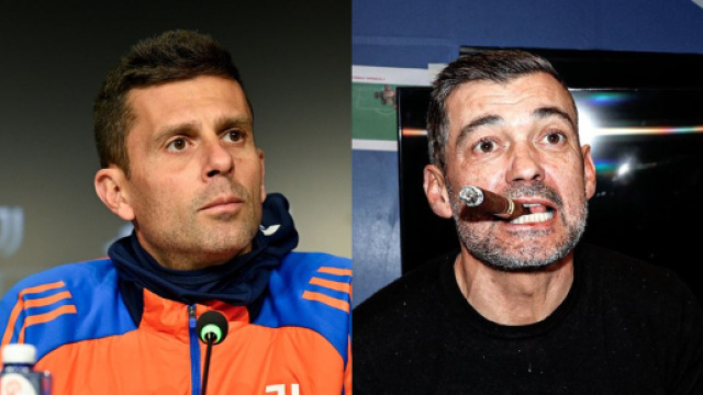 Thiago Motta, allenatore della Juventus. Foto &copy; Juventus. Sergio Conceicao, allenatore del Milan. Foto &copy; Milan