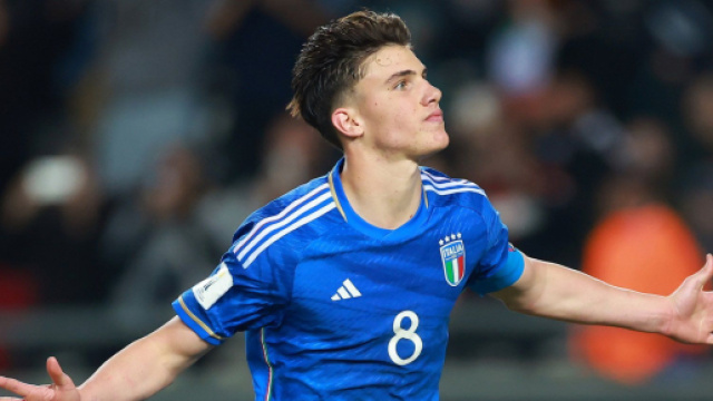 Cesare Casadei in nazionale under 20 &copy; Figc