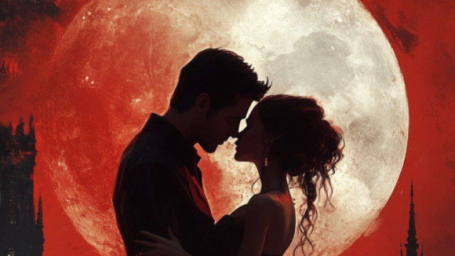 Coppia di innamorati con luna piena sullo sfondo - &copy; Pixabay