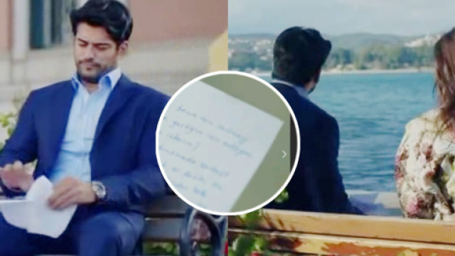 Kemal e Nihan leggono la lettera di Leyla, screenshot di &copy; Endless Love.