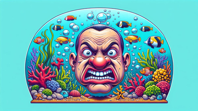 Numero 19 della Smorfia napoletana, 'a resata per l'Acquario. &copy; Immagine creata con Dall-E