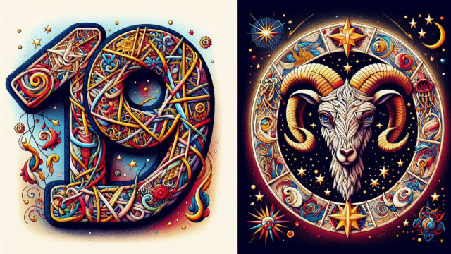 Numero 19 della Smorfia napoletana, 'a resata per l'Ariete. &copy; Immagine creata con Dall-E