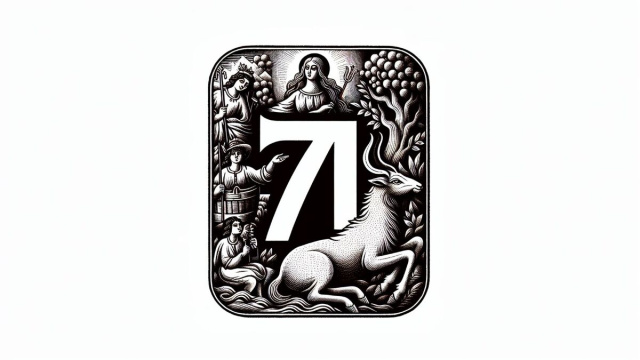 Numero 71 della Smorfia napoletana, l'uomo di merda. &copy; Immagine creata con Dall-E