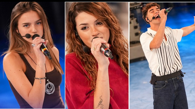 In foto Flavia, Michelle e Frasa, allievi di Amici &copy; Mediaset