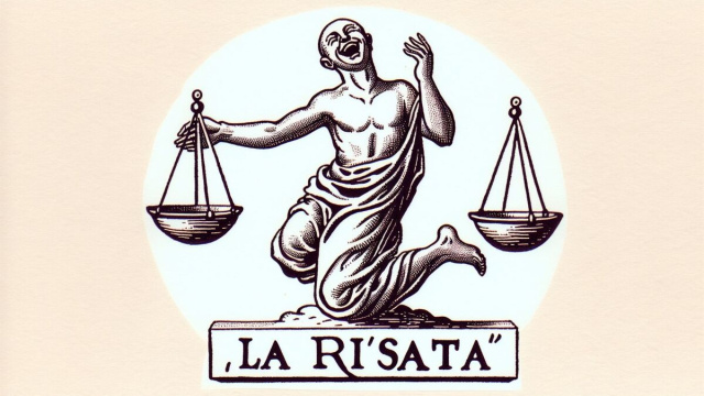 Numero 19 della Smorfia napoletana, 'a resata. &copy; Immagine creata con Dall-E