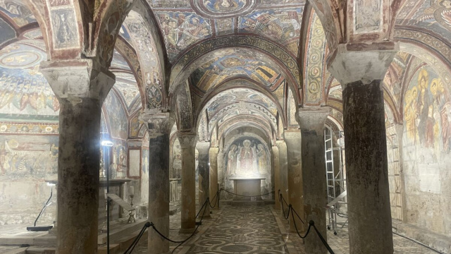 La cripta di San Magno (1072 -1104) ad Anagni.