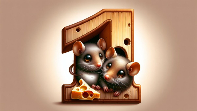 Numero 11 della Smorfia napoletana, 'e surice. &copy; Immagine creata con Dall-E