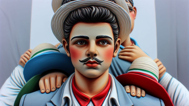 Numero 15 della Smorfia napoletana, 'o guaglione. &copy; Immagine creata con Dall-E