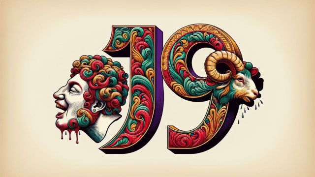 Numero 19 della Smorfia napoletana, 'a resata. &copy; Immagine creata con Dall-E