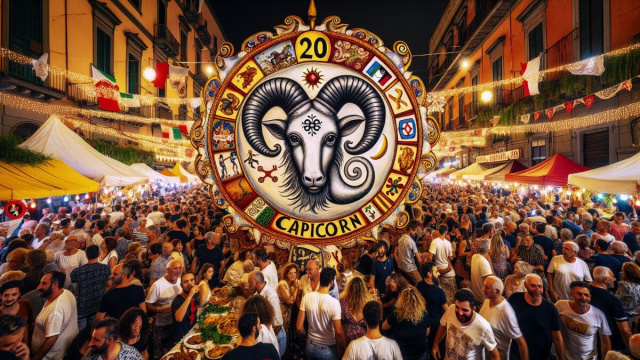 Numero 20 della Smorfia napoletana, 'a festa. &copy; Immagine creata con Dall-E