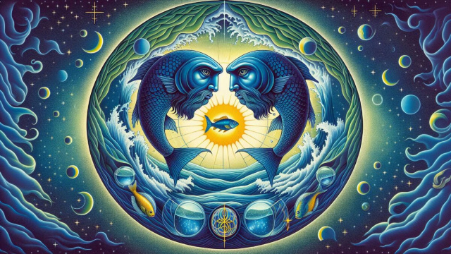 Numero 27 della Smorfia napoletana, 'o c&agrave;ntaro per i Pesci. &copy; Immagine creata con Dall-E