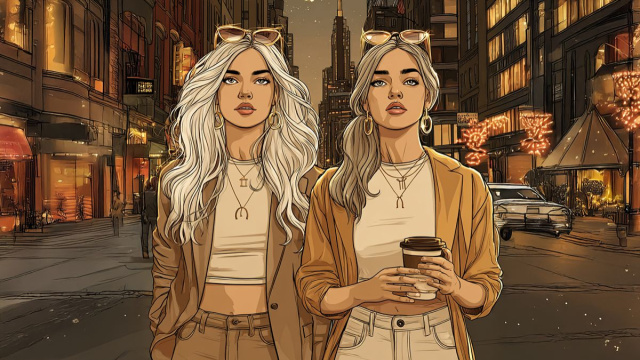 Gemelli, immagine creata con &copy; IA Midjourney