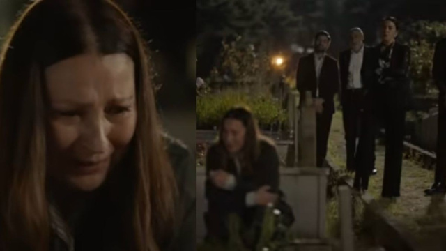 Guzide sulla tomba del figlio &copy; Tradimento.