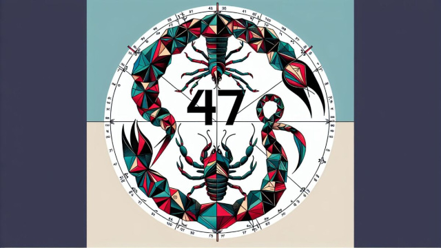 Numero 47 della Smorfia napoletana, 'o muorto, simbolo di trasformazione per lo Scorpione. &copy; Immagine creata con Dall-E