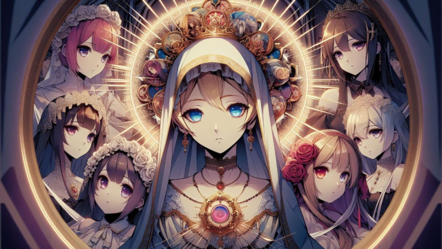 Numero 85 della Smorfia napoletana, le anime del Purgatorio. &copy; Immagine creata con Dall-E