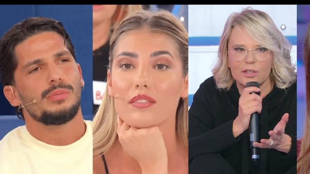 Gianmarco Steri, Martina De Ioannon, Maria De Filippi e Silvia Toffanin &copy; Canale 5.