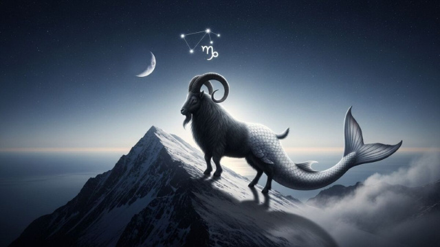 Segno zodiacale del Capricorno - immagine creata con &copy; Whisk AI.