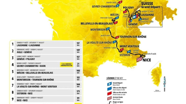 Il percorso del Tour de France Femmes 2026 &ndash; &copy; ASO.