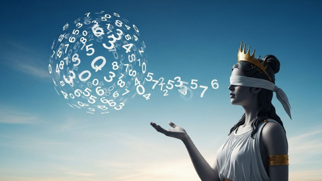 La Dea bendata che soffia i numeri fortunati - immagine realizzata con &copy; Whisk AI.