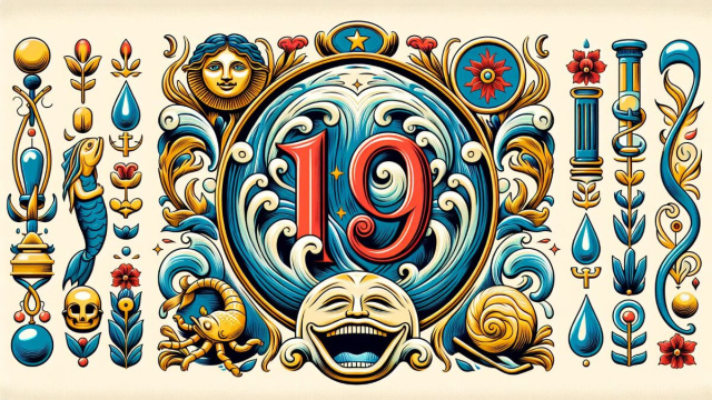 Numero 19 della Smorfia napoletana, 'a resata per l'Acquario. &copy; Immagine creata con Dall-E