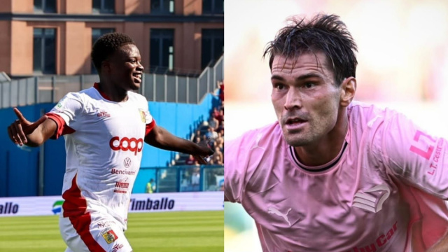 In foto Cisse del Catanzaro e Segre del Palermo - &copy; US Catanzaro 1929/ Palermo FC