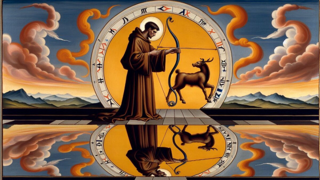 Numero 37 della Smorfia napoletana, il monaco. &copy; Immagine creata con Dall-E