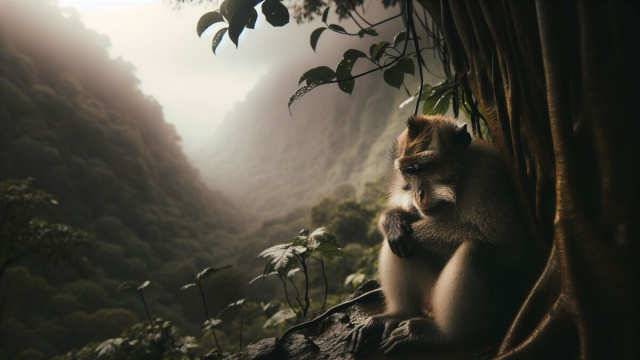 Numero 37 della Smorfia napoletana, 'o monaco per la Vergine. &copy; Immagine creata con Dall-E