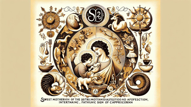 Numero 52 della Smorfia napoletana, 'a mamma, per il Capricorno. &copy; Immagine creata con Dall-E