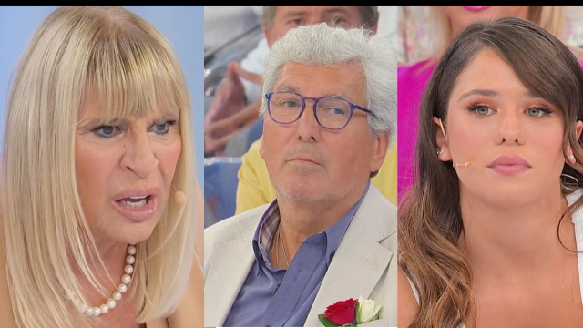 Gemma Galgani, Mario Lenti e Cristiana Anania &copy; Canale 5.