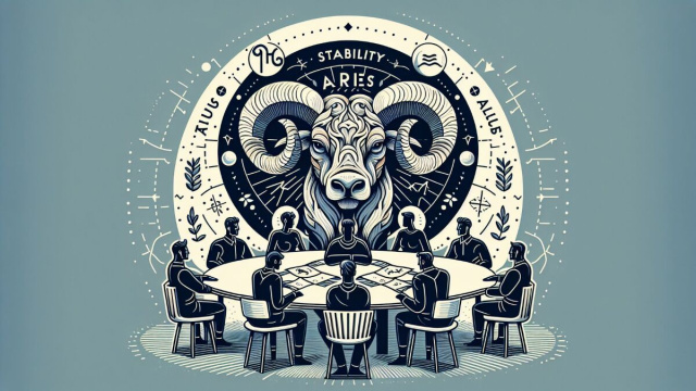 L'oroscopo di oggi invita tutti a trovare un equilibrio tra ambizione e cuore, con il Toro che guida la ricerca di stabilit&agrave;. &copy; Immagine Dall-E